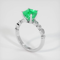 1.73 Ct. Emerald Ring, 18K White Gold 2