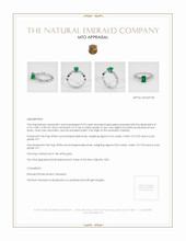 Emerald Ring 0.92 Ct. 18K White Gold Appraisal