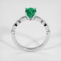 1.21 Ct. Emerald Ring, 18K White Gold 3