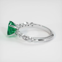 1.21 Ct. Emerald Ring, 18K White Gold 4