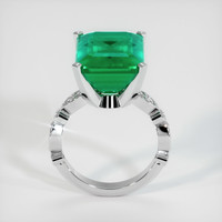 11.15 Ct. Emerald Ring, 18K White Gold 3