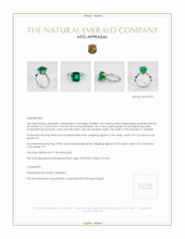Emerald Ring 4.67 Ct., 18K White Gold Appraisal