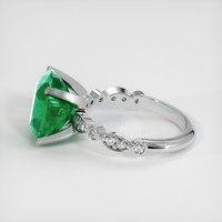4.93 Ct. Emerald  Ring - 18K White Gold