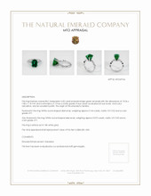 Emerald Ring 4.02 Ct., 18K White Gold Appraisal