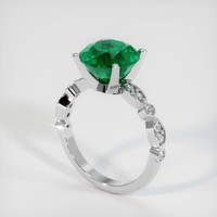 3.36 Ct. Emerald Ring, 18K White Gold 2