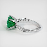 3.36 Ct. Emerald Ring, 18K White Gold 4