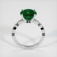 3.42 Ct. Emerald Ring, 18K White Gold 3