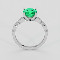 2.77 Ct. Emerald Ring, 18K White Gold 3