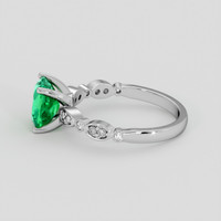 2.77 Ct. Emerald Ring, 18K White Gold 4