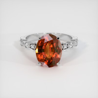 5.16 Ct. Gemstone Ring, 18K White Gold 1