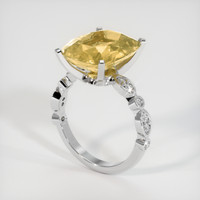 7.99 Ct. Gemstone Ring, 18K White Gold 2