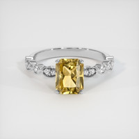 1.68 Ct. Gemstone Ring, 18K White Gold 1