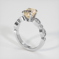2.18 Ct. Gemstone Ring, 18K White Gold 2