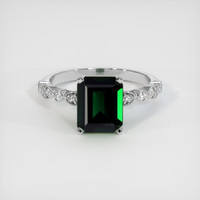 2.04 Ct. Gemstone Ring, 18K White Gold 1