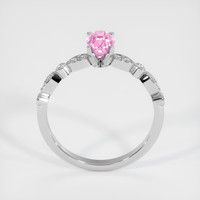 1.09 Ct. Pink Sapphire Ring, 18K White Gold 3