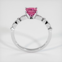 1.22 Ct. Pink Sapphire Ring, 18K White Gold 3