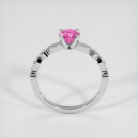 0.92 Ct. Pink Sapphire Ring, 18K White Gold 3