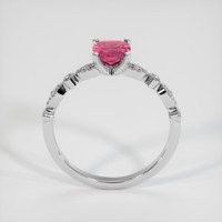 1.20 Ct. Pink Sapphire Ring, 18K White Gold 3