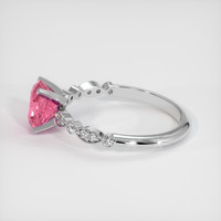 1.74 Ct. Padparadscha Sapphire Ring, 18K White Gold 4