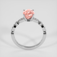 2.77 Ct. Padparadscha Sapphire Ring, 18K White Gold 3