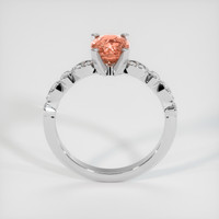1.17 Ct. Padparadscha Sapphire Ring, 18K White Gold 3
