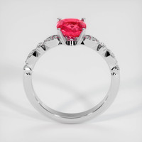 1.21 Ct. Padparadscha Sapphire Ring, 18K White Gold 3