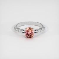 1.35 Ct. Sapphire Ring, 18K White Gold 1
