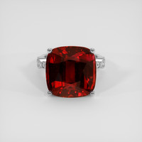 20.00 Ct. Ruby Ring, 18K White Gold 1