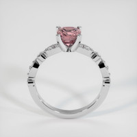 1.34 Ct. Pink Sapphire Ring, 18K White Gold 3