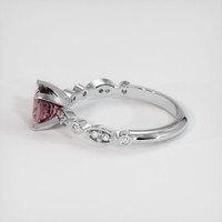 1.34 Ct. Pink Sapphire Ring, 18K White Gold 4