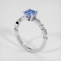 1.16 Ct. Sapphire Ring, 18K White Gold 2