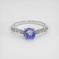 1.42 Ct. Sapphire Ring, 18K White Gold 1
