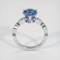 4.08 Ct. Bi Color Sapphire Ring, 18K White Gold 3