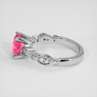 1.52 Ct. Padparadscha Sapphire Ring, 18K White Gold 4