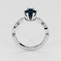 1.62 Ct. Bi Color Sapphire Ring, 18K White Gold 3