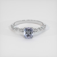 1.20 Ct. Sapphire Ring, 18K White Gold 1