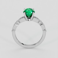 1.41 Ct. Emerald Ring, 18K White Gold 3