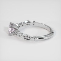 0.76 Ct. Pink Sapphire Ring, 18K White Gold 4