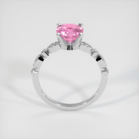 3.06 Ct. Pink Sapphire Ring, 18K White Gold 3
