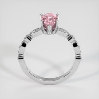 2.15 Ct. Pink Sapphire Ring, 18K White Gold 3