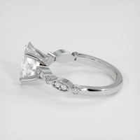 2.06 Ct. White Sapphire Ring, 18K White Gold 4