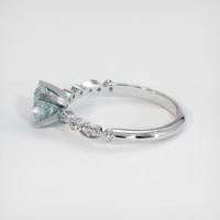 1.25 Ct. Sapphire Ring, 18K White Gold 4