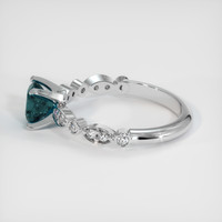 0.99 Ct. Sapphire Ring, 18K White Gold 4