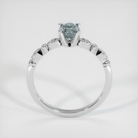 0.76 Ct. Sapphire Ring, 18K White Gold 3