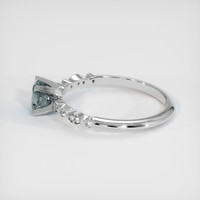 0.76 Ct. Sapphire Ring, 18K White Gold 4