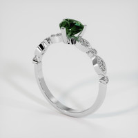 1.07 Ct. Sapphire Ring, 18K White Gold 2