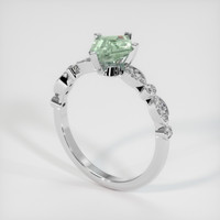 1.45 Ct. Sapphire Ring, 18K White Gold 2
