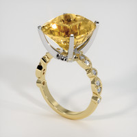 8.80 Ct. Gemstone Ring, 14K White & Yellow 2