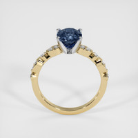1.53 Ct. Blue Sapphire Ring, 14K White & Yellow 3