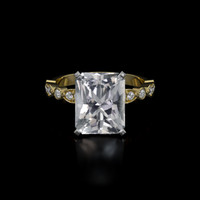 4.74 Ct. Gemstone Ring, 18K White & Yellow 1